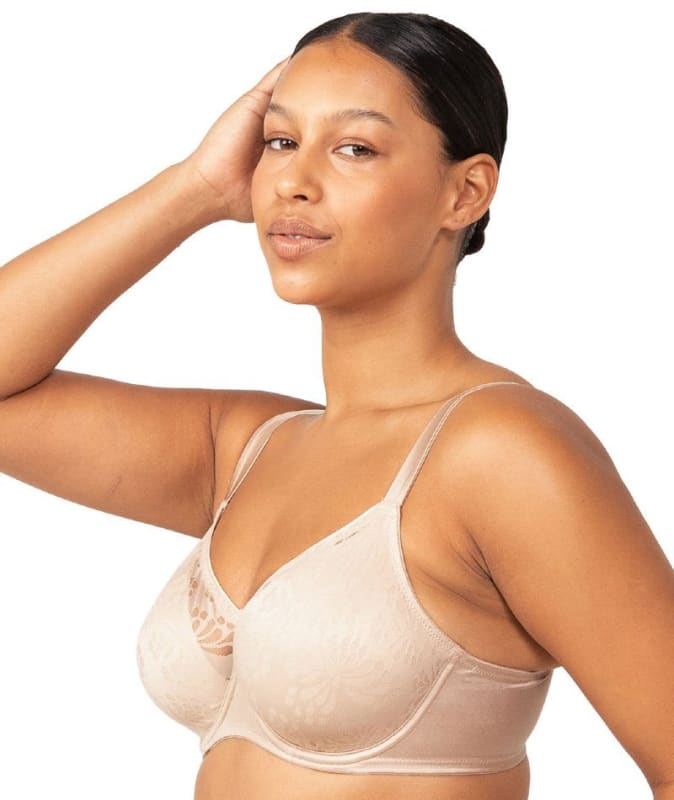 Triumph Lacy Minimizer Bra - New Beige Bras
