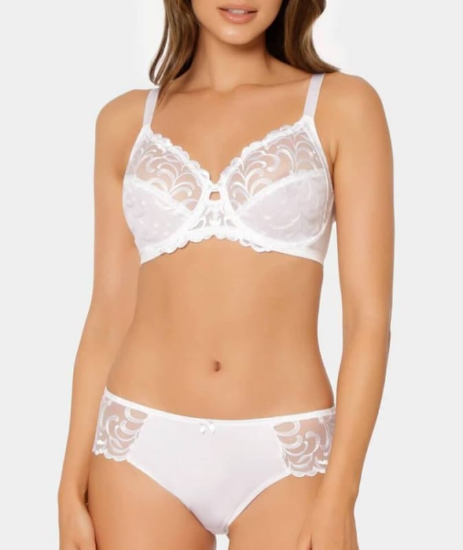 Triumph Modern Finesse Underwire Bra - White Bras 