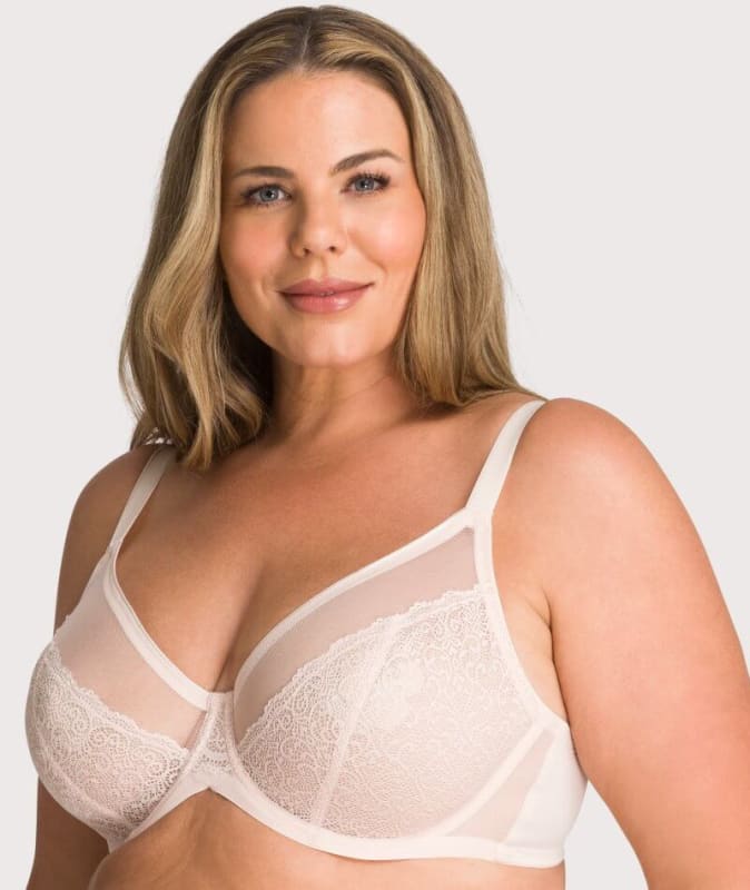 Triumph Sheer Minimizer Bra - Nude Pink Bras