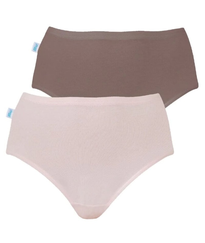 Sloggi Hikini 2 Pack Brief - Pink/Brown Knickers