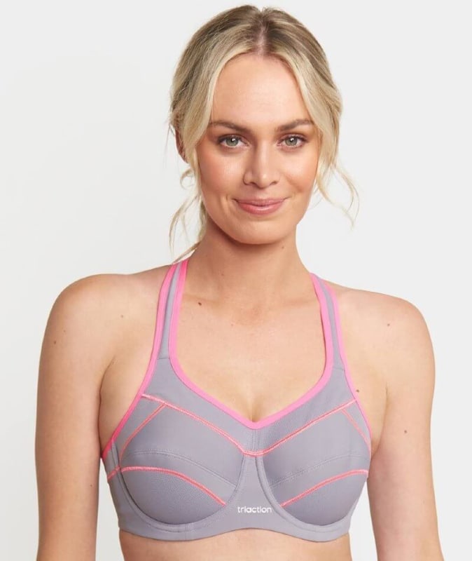 Triumph Triaction Performance Sports Bra - Quicksilver Bras 14DD