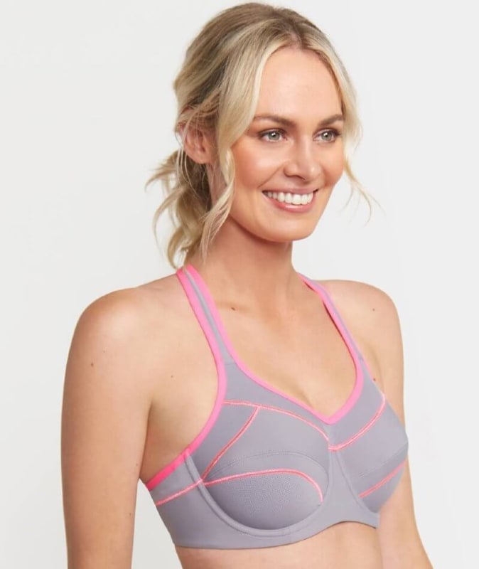Triumph Triaction Performance Sports Bra - Quicksilver Bras 
