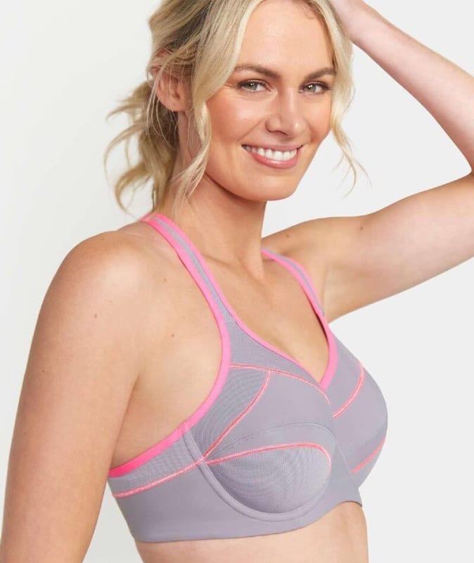 Triumph Triaction Performance Sports Bra - Quicksilver Bras