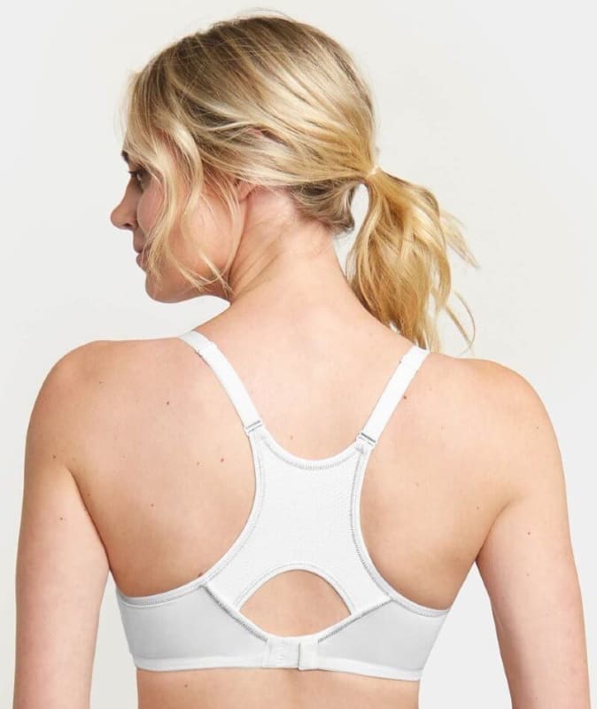 Triumph Triaction Racerback Sports Bra - White Bras 