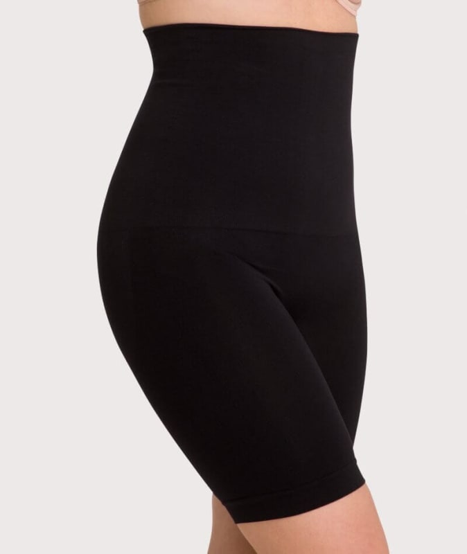 Underbliss Seamless Smoothing High Waist Thigh Short - Black Shapewear