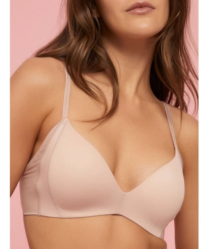 Underline by Finelines Dual No Wire Boost Bra - Woodrose Bras