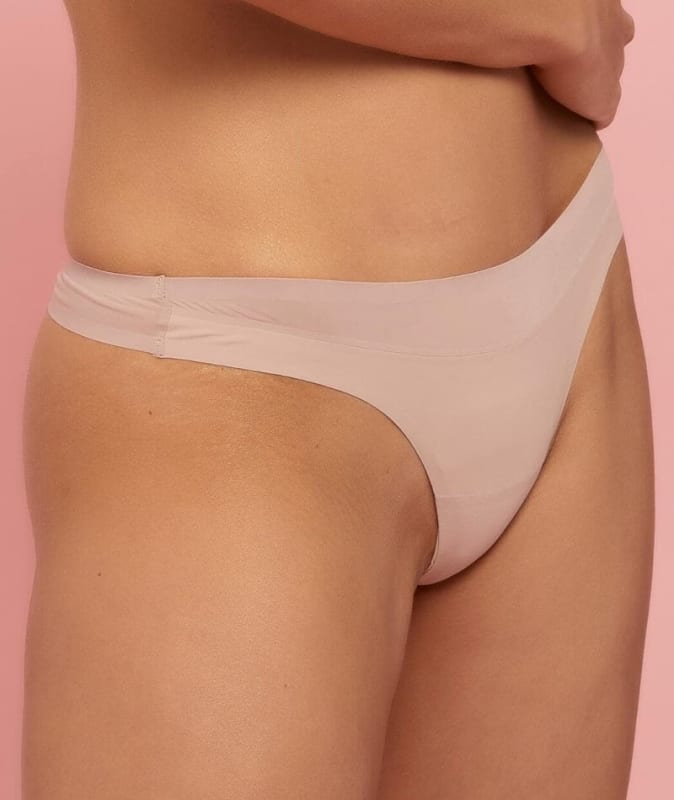Underline by Finelines Dual Thong - Woodrose Knickers