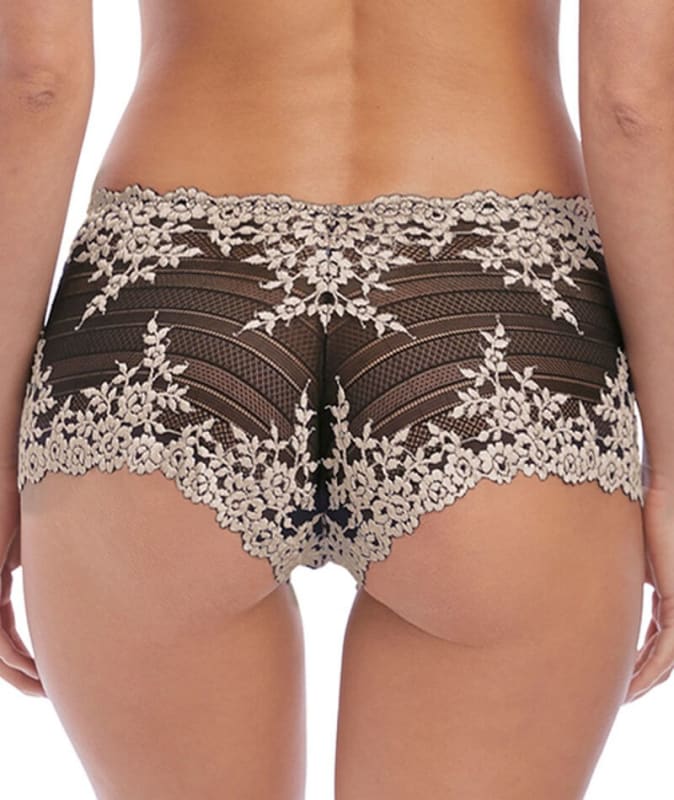 Wacoal Embrace Lace Boy Short - Black Knickers