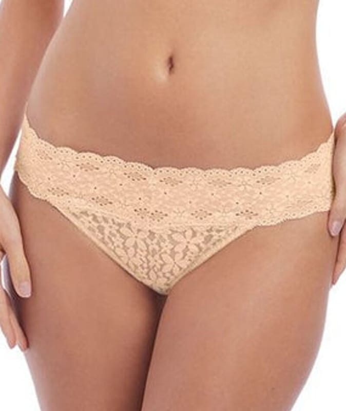Wacoal Halo Lace Bikini Brief - Nude Knickers